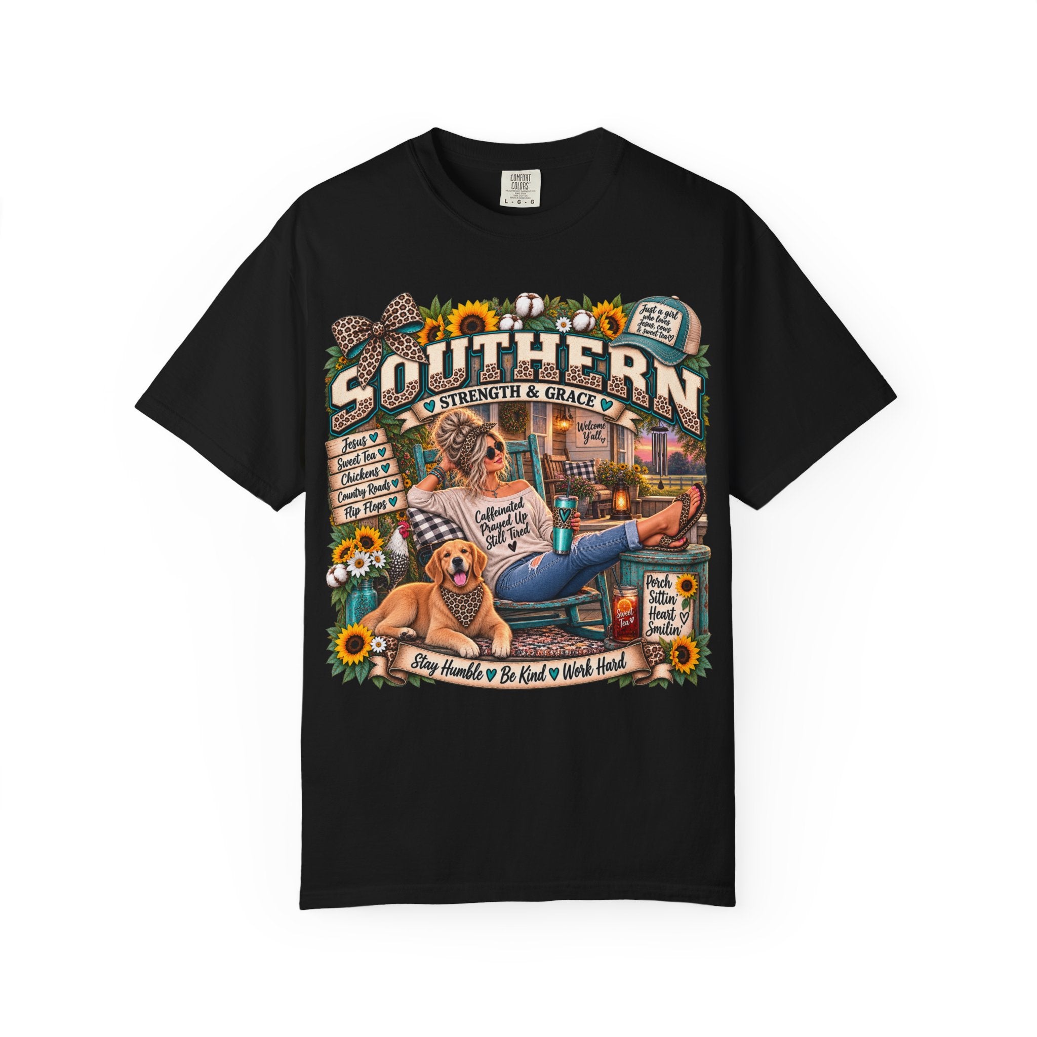 Southern Life Graphic T-Shirt — 'Southern Strength & Grace' Vintage Country Tee