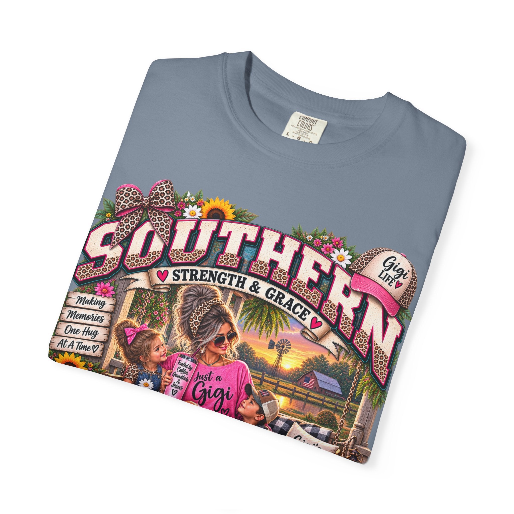 Southern Grandma T-Shirt — "Strength & Grace" Retro Country Graphic Tee