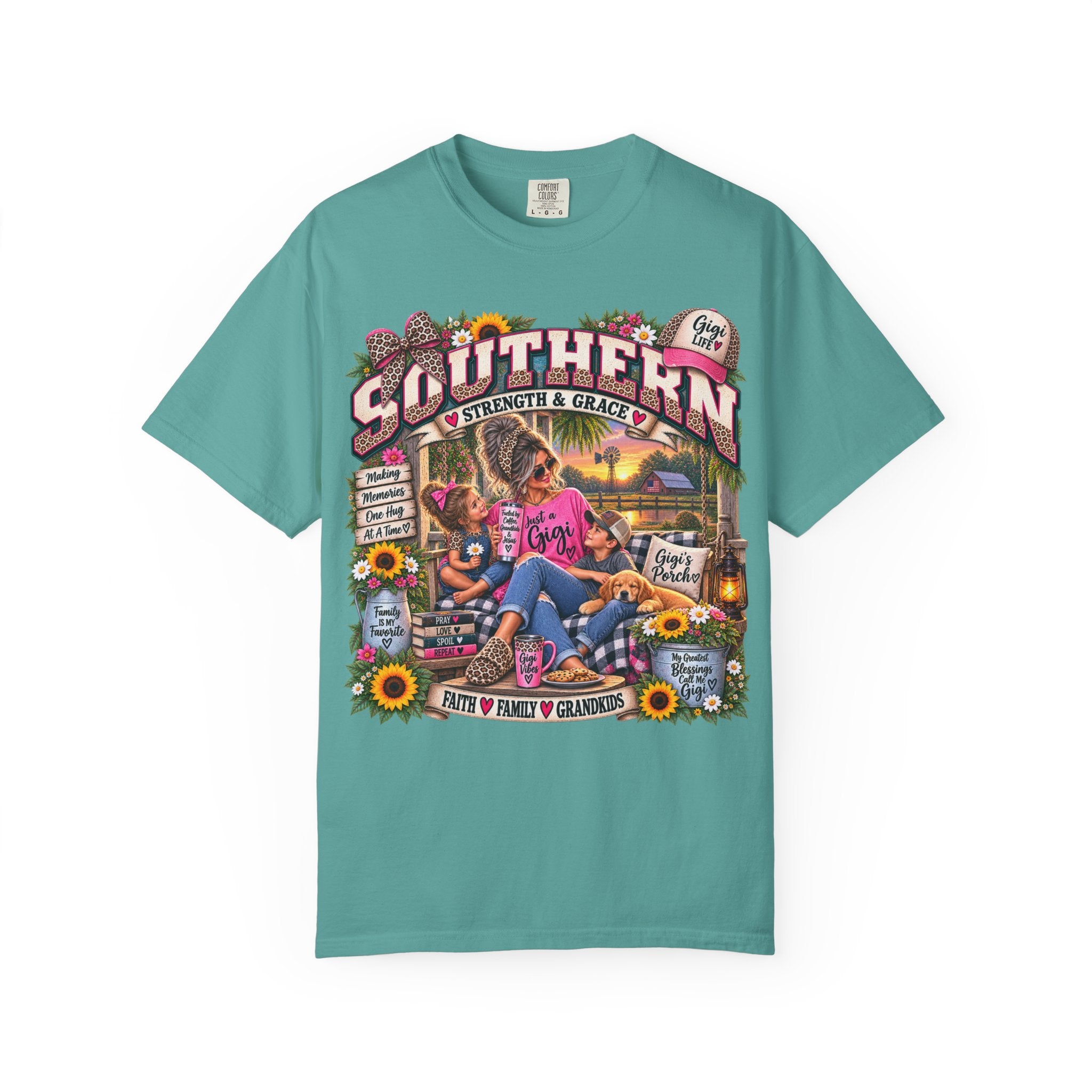 Southern Grandma T-Shirt — "Strength & Grace" Retro Country Graphic Tee