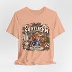 Southern Mama T-Shirt – "Southern Strength & Grace" Graphic Tee with Dog