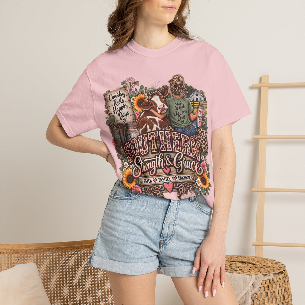 Southern Strength & Grace T-Shirt — Just a Girl Who Loves Chaos