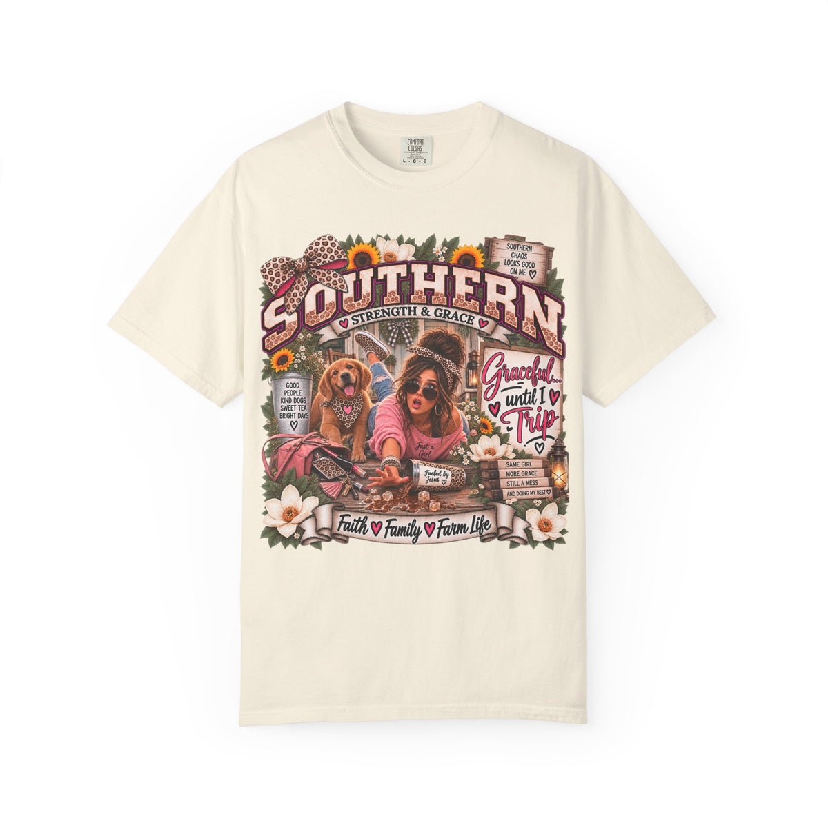 Southern Dogs Graphic T-Shirt — Graceful... Until I Trip
