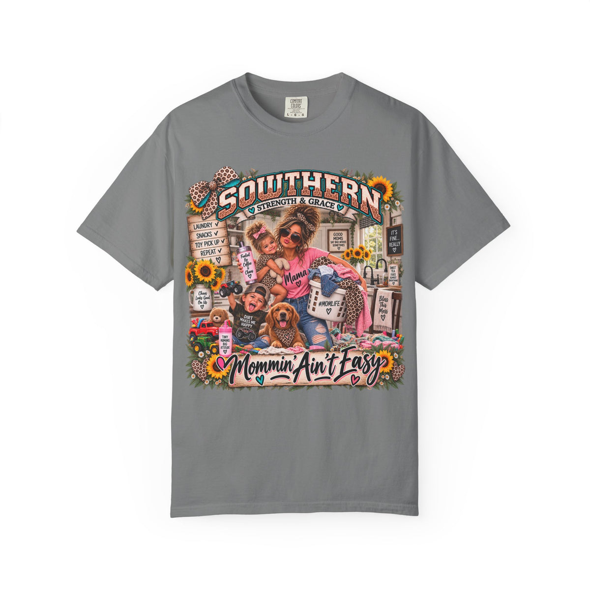 Southern Mom T-Shirt — "Mommin Ain't Easy" Graphic Tee