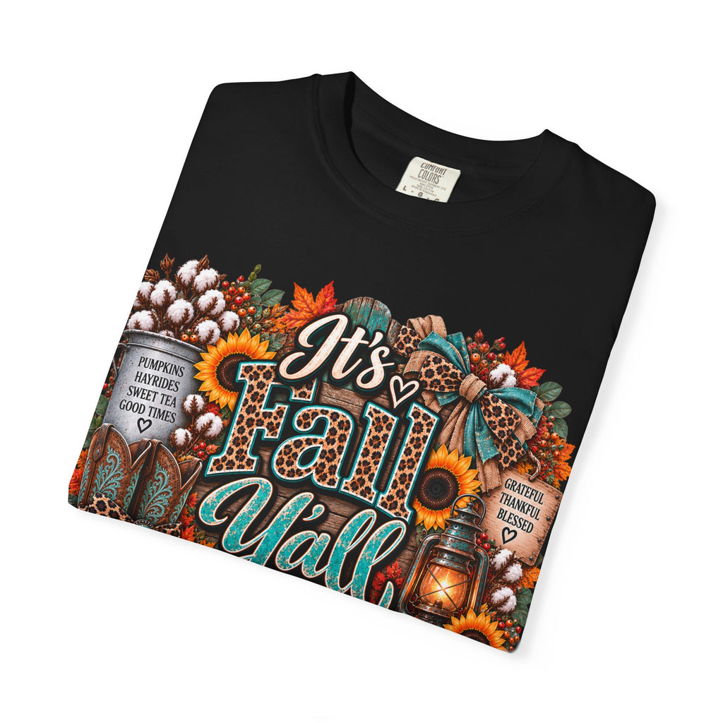 Fall Y’all Shirt – Southern Pumpkin & Sunflower Tee