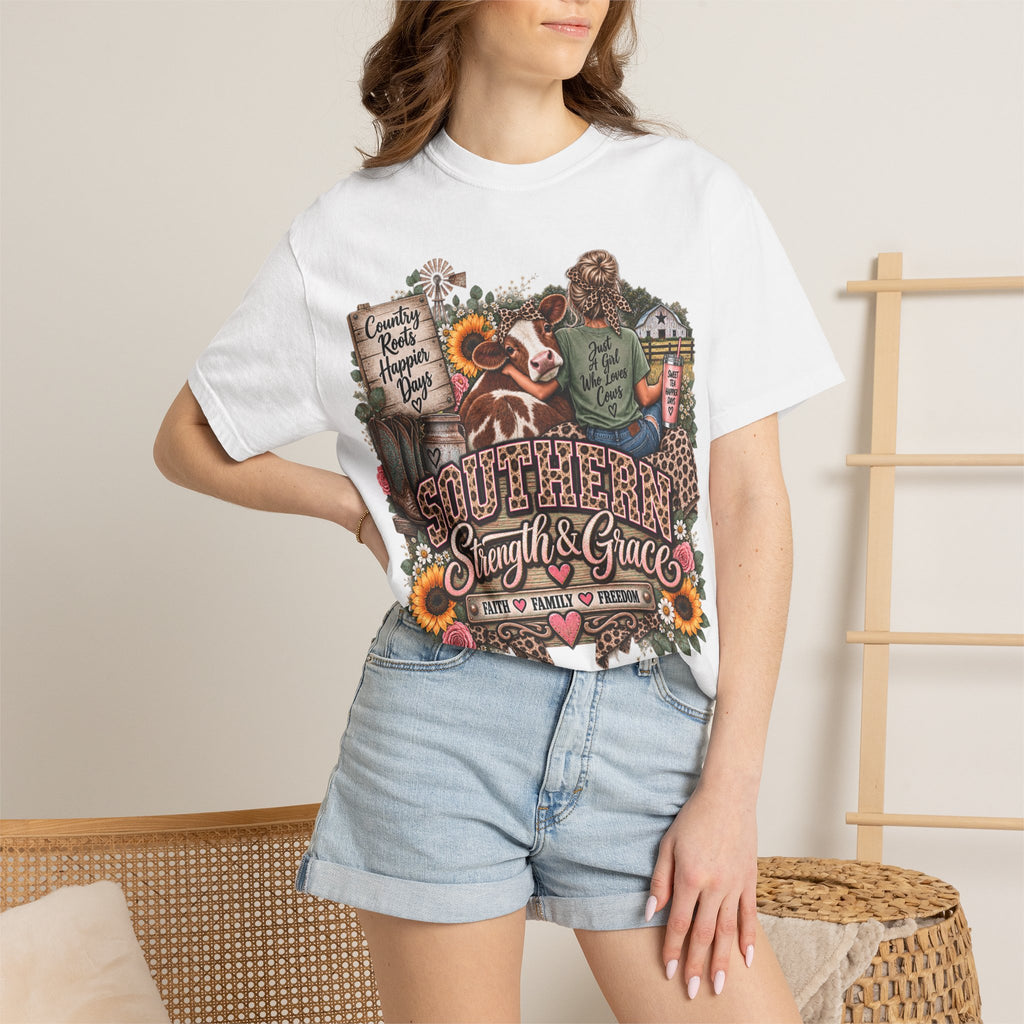Southern Strength & Grace T-Shirt — Just a Girl Who Loves Chaos