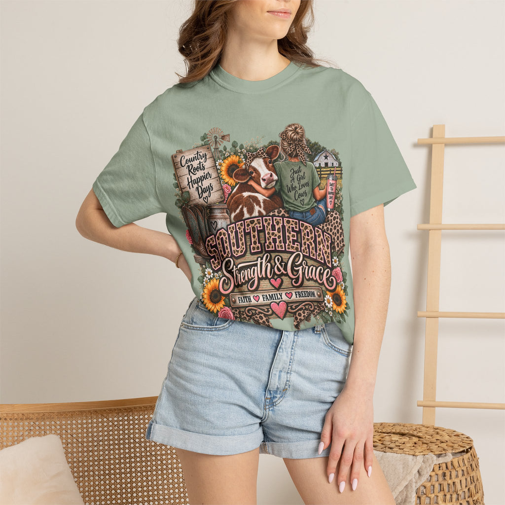 Southern Strength & Grace T-Shirt — Just a Girl Who Loves Chaos