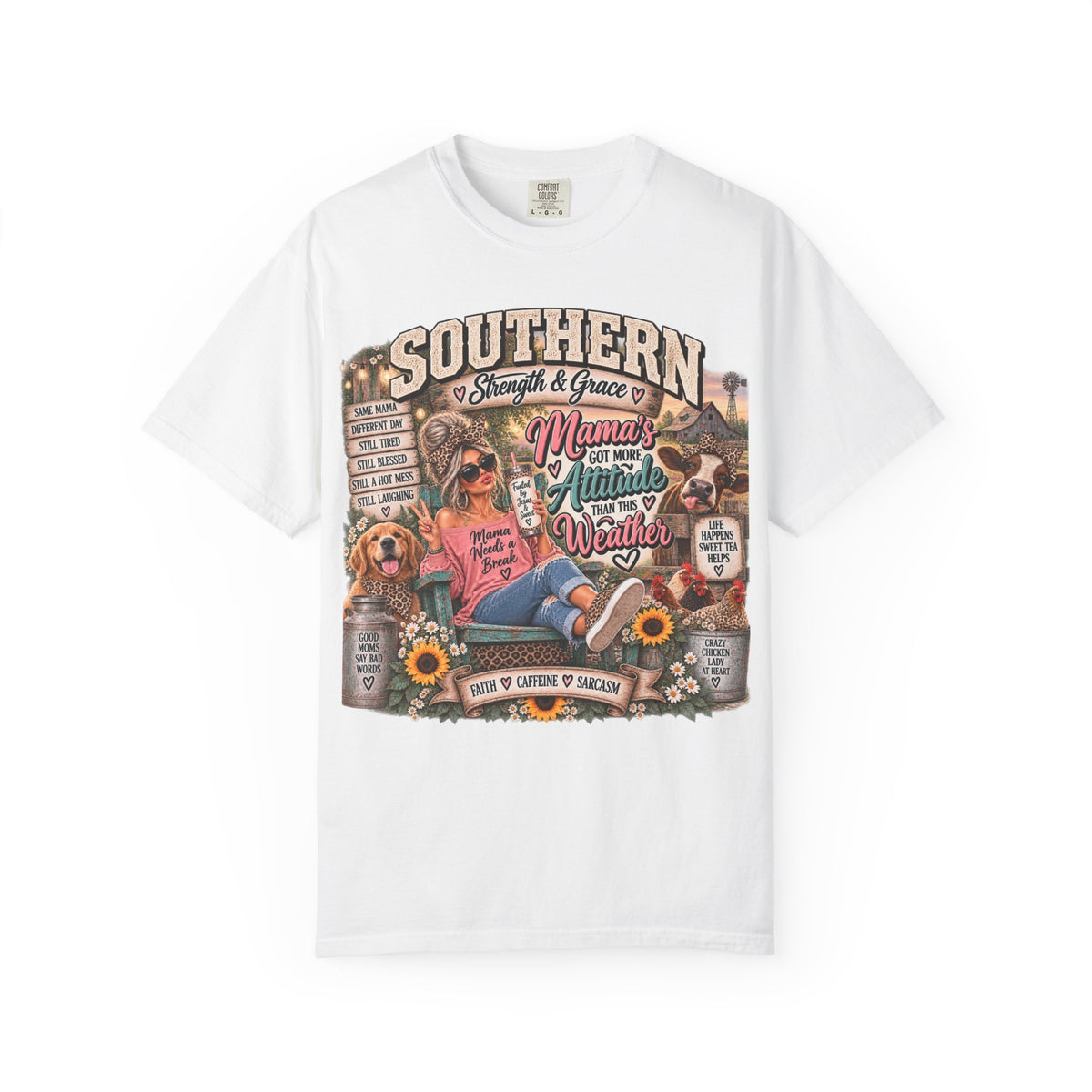 Southern Mama T-Shirt — Mama's Got More Attitude Than This Weather Tee