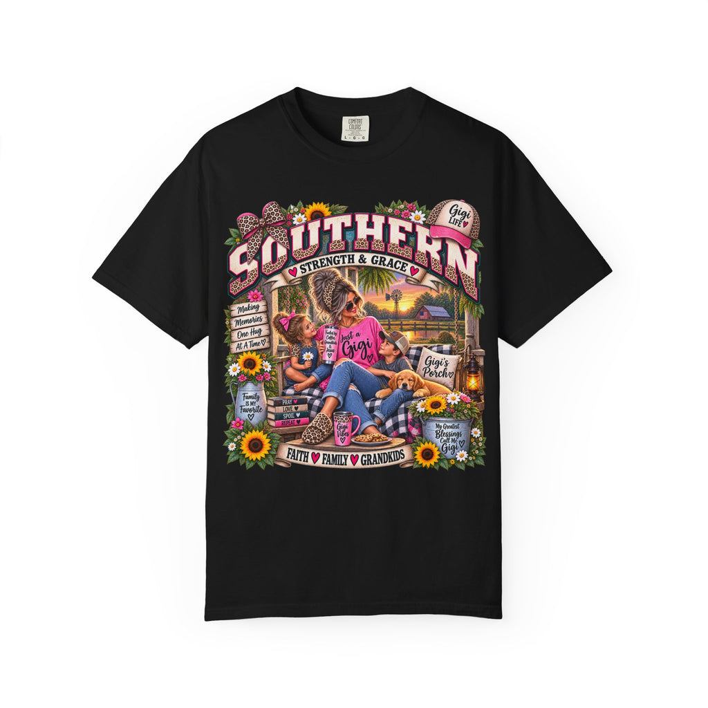 Southern Grandma T-Shirt — "Strength & Grace" Retro Country Graphic Tee