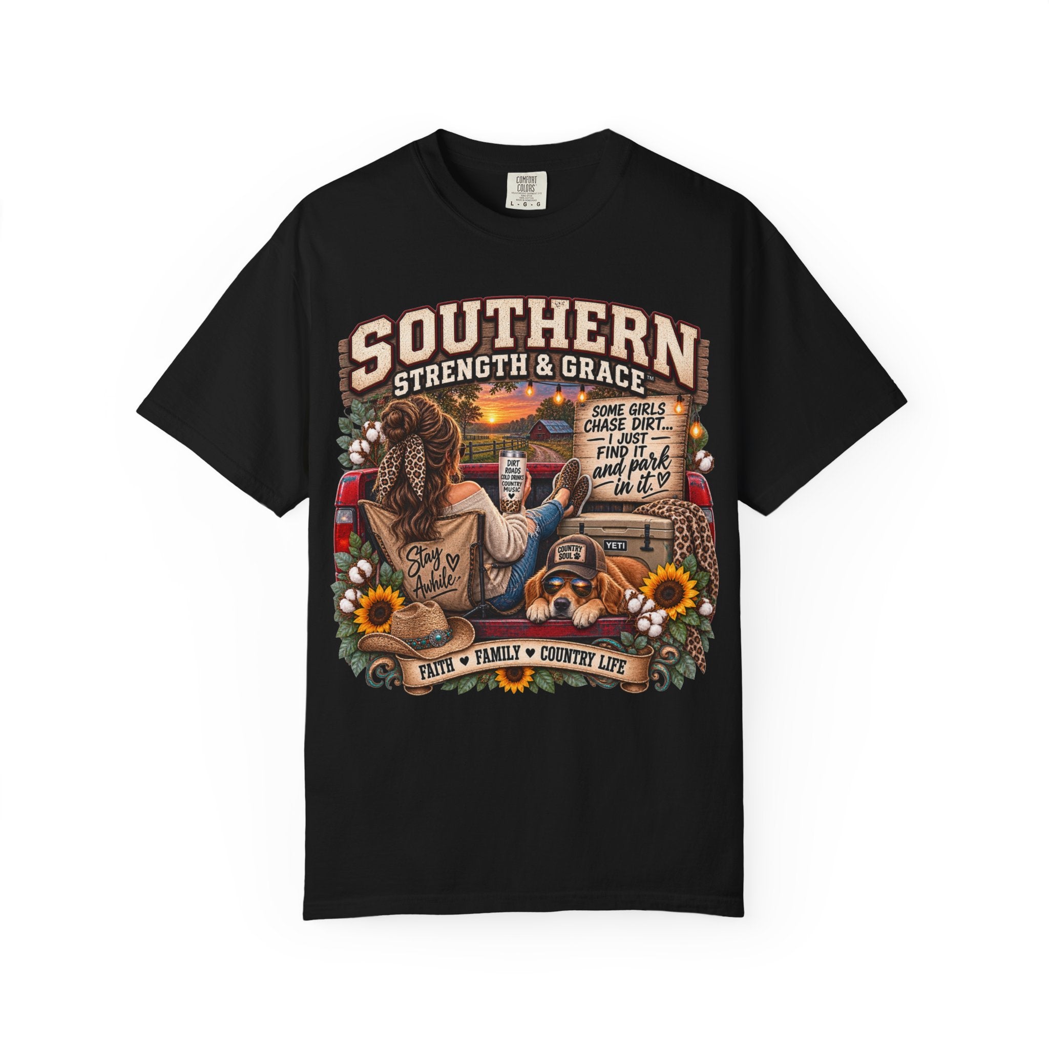 Southern Strength & Grace T-Shirt — Country Life, Family & Faith Graphic Tee