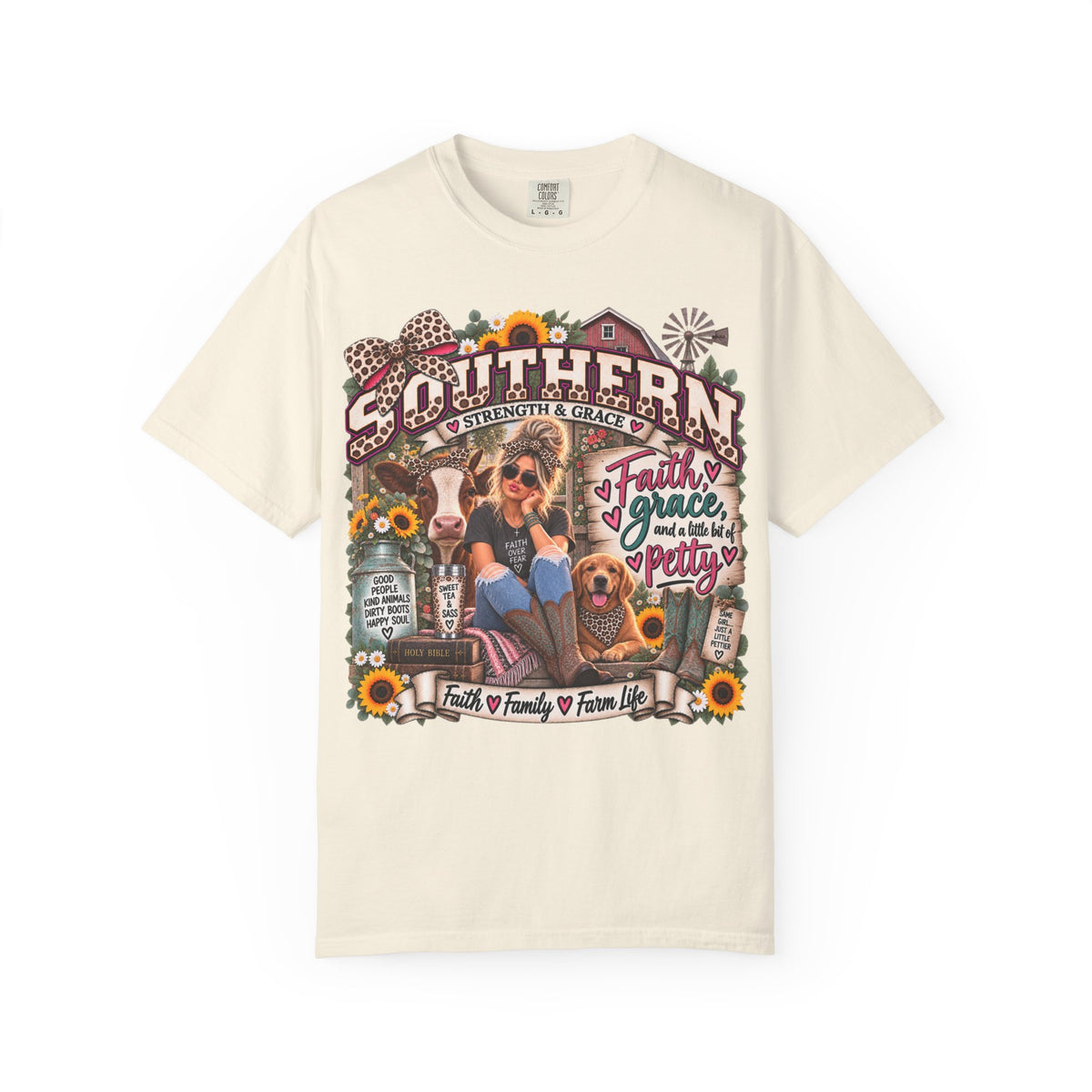 Southern Roots T-Shirt — Faith, Family & Farm Life Graphic Tee