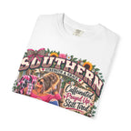 Southern Strength & Grace T-Shirt — "Caffeinated, Prayed Up, Sweet Tea" Vintage Graphic