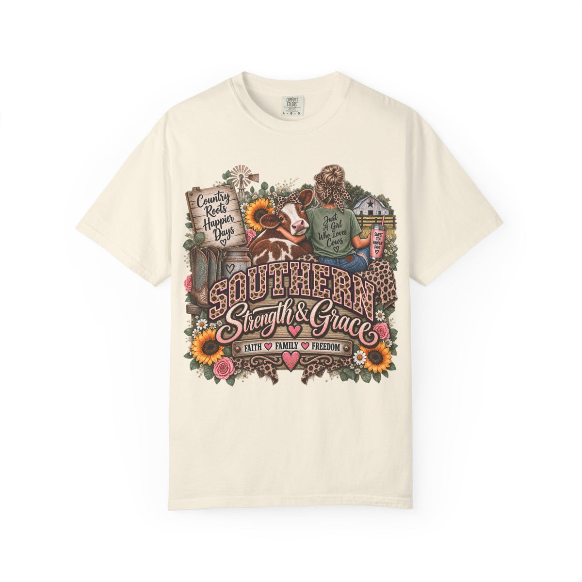 Southern Strength & Grace T-Shirt — Just a Girl Who Loves Chaos