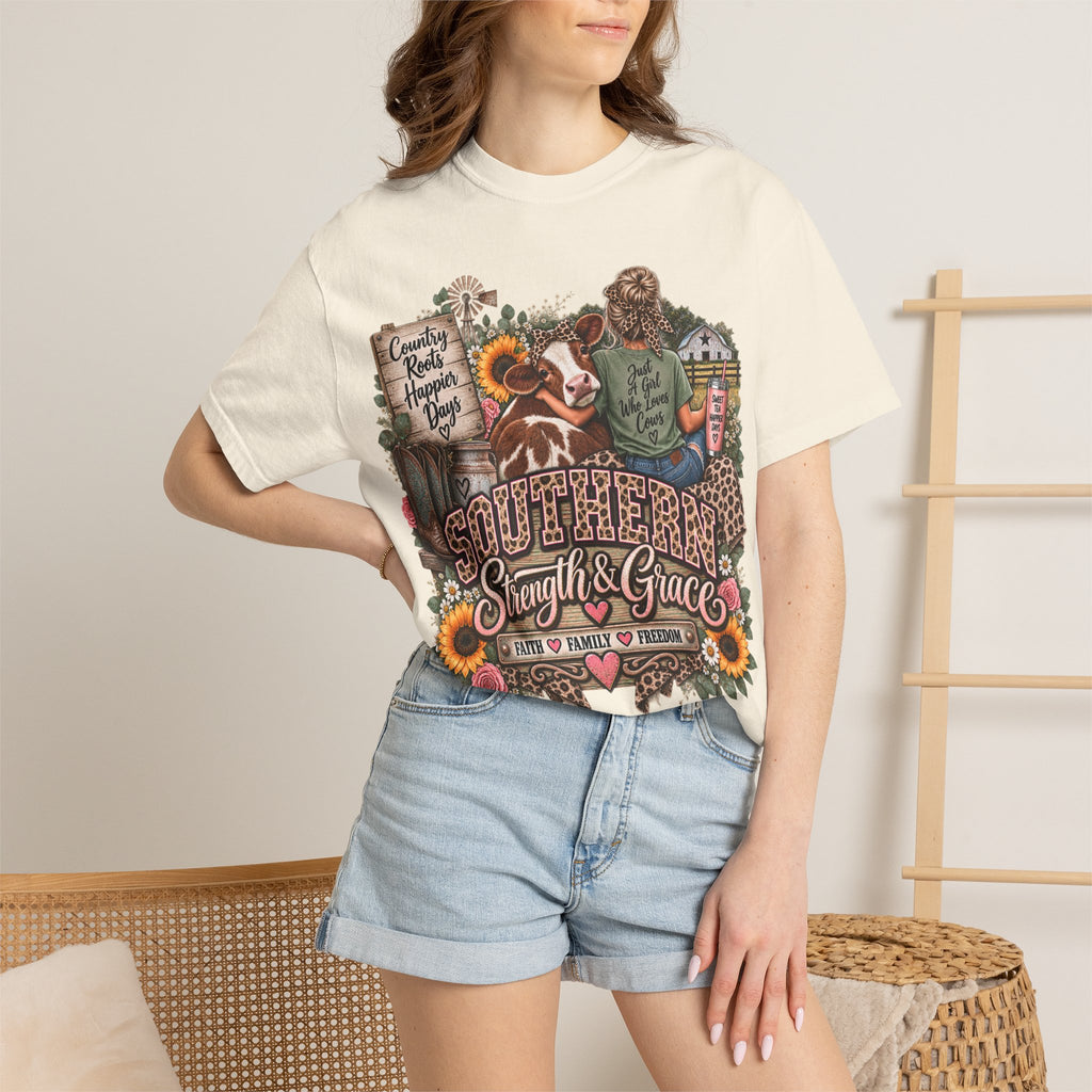 Southern Strength & Grace T-Shirt — Just a Girl Who Loves Chaos