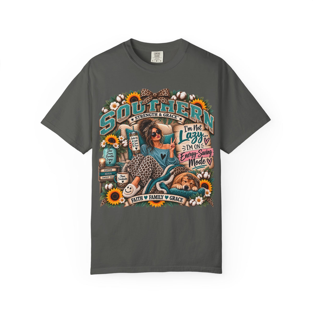 Southern Lazy Summer T-Shirt — "I'm the Lazy One" Vintage Graphic Tee
