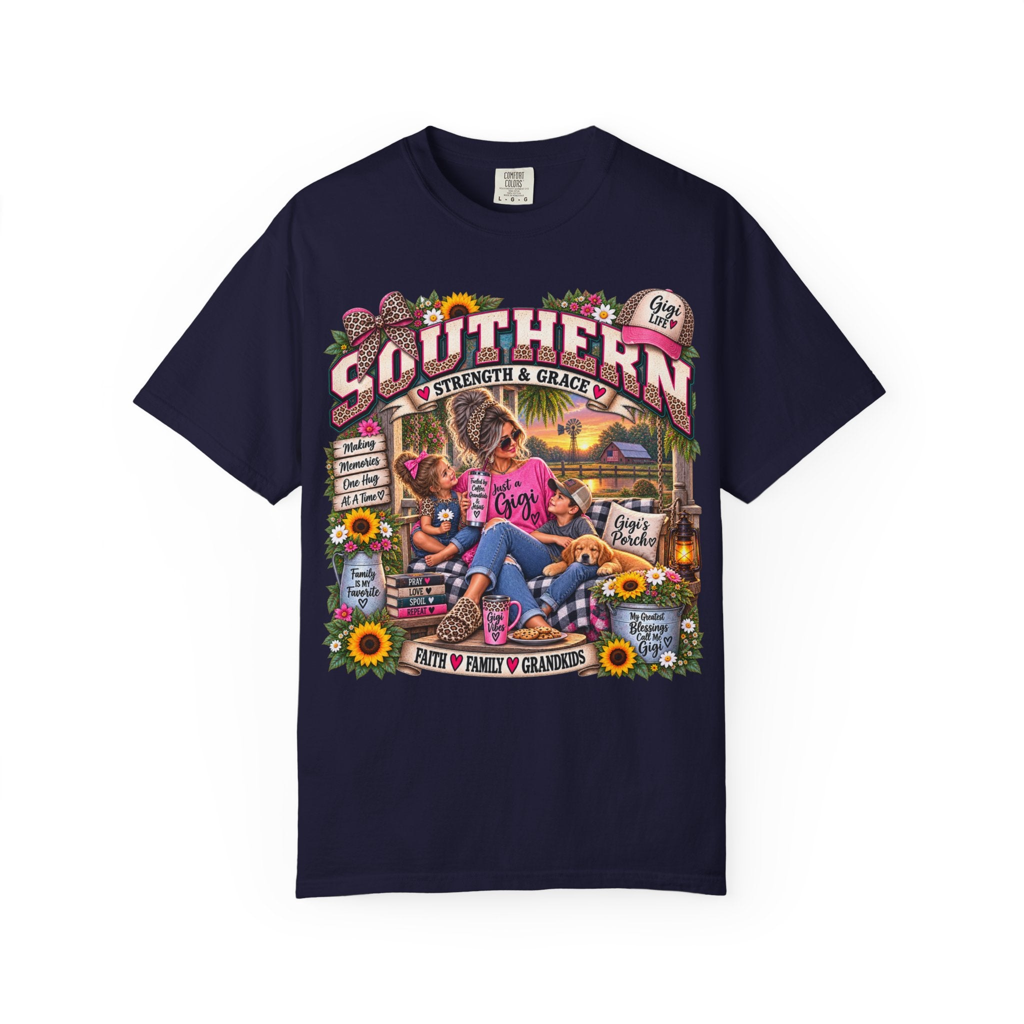Southern Grandma T-Shirt — "Strength & Grace" Retro Country Graphic Tee
