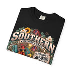 Southern Chicken Farmhouse T-Shirt — "Maybe Swearing, Maybe Hope" Graphic