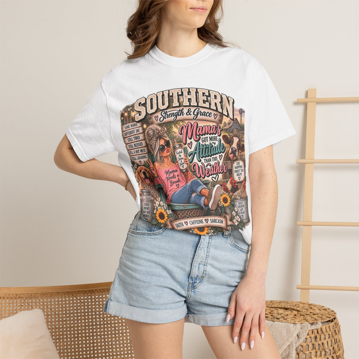 Southern Mama T-Shirt — Mama's Got More Attitude Than This Weather Tee