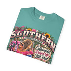 Southern Strength & Grace T-Shirt — "Caffeinated, Prayed Up, Sweet Tea" Vintage Graphic