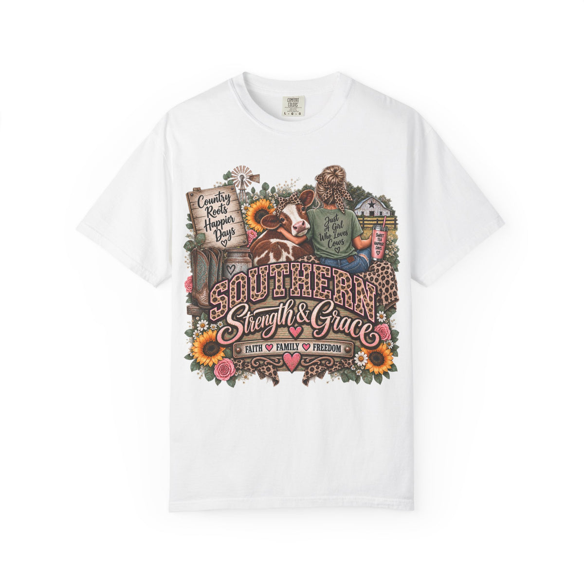 Southern Strength & Grace T-Shirt — Just a Girl Who Loves Chaos