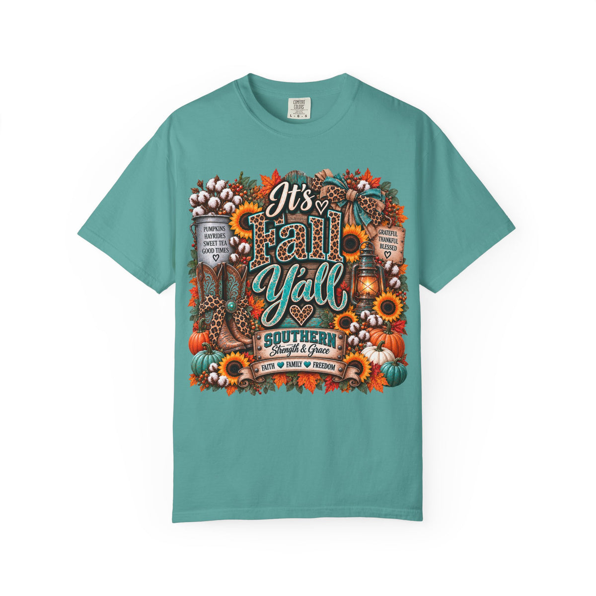 Fall Y’all Shirt – Southern Pumpkin & Sunflower Tee
