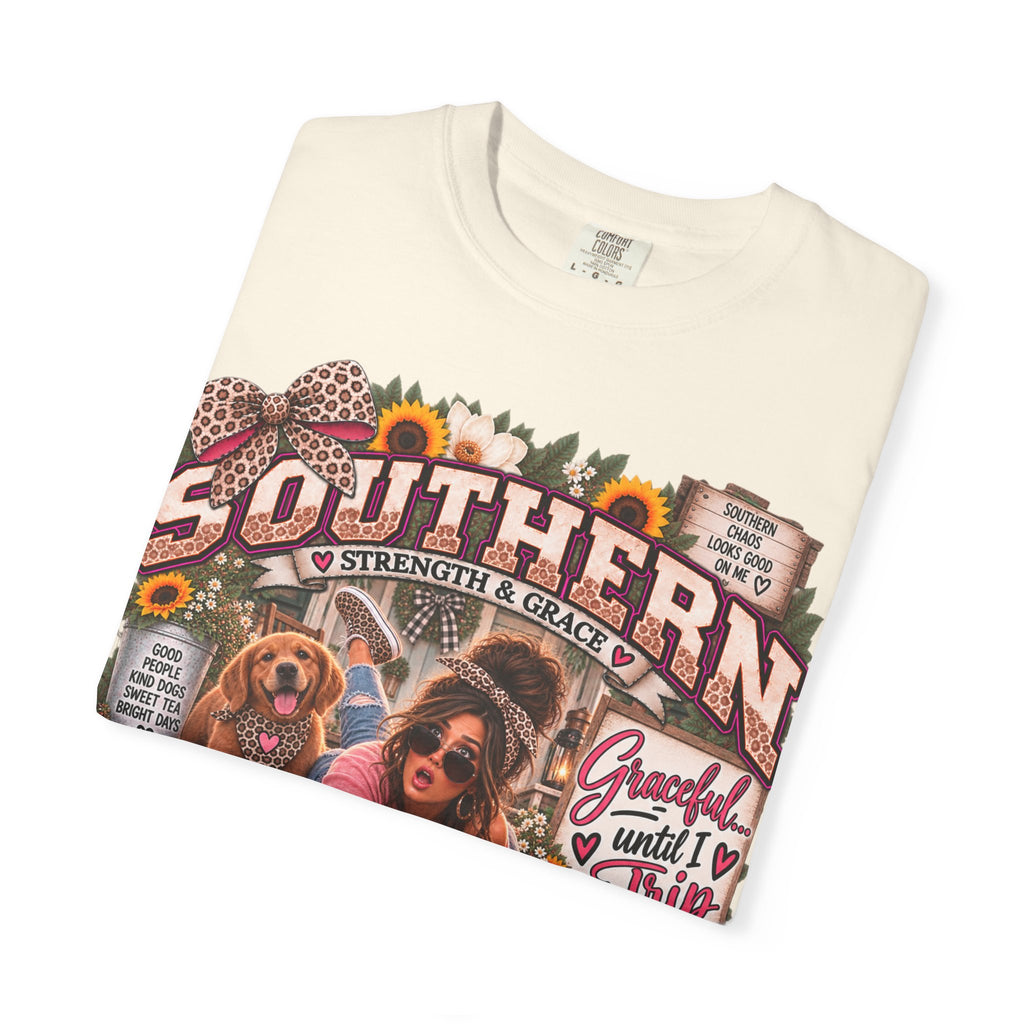 Southern Dogs Graphic T-Shirt — Graceful... Until I Trip