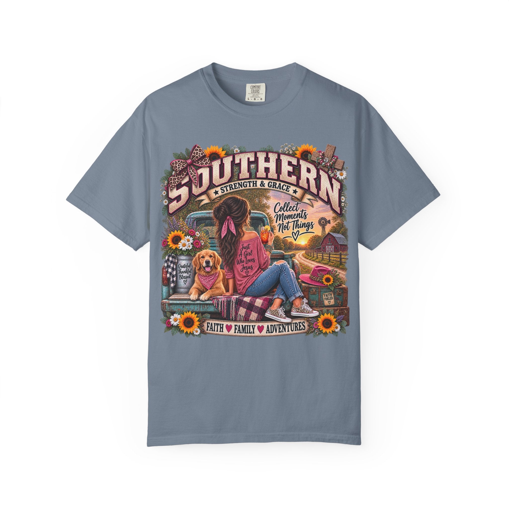 Southern Roots T‑Shirt – "Collect Memories Not Things" Graphic Tee