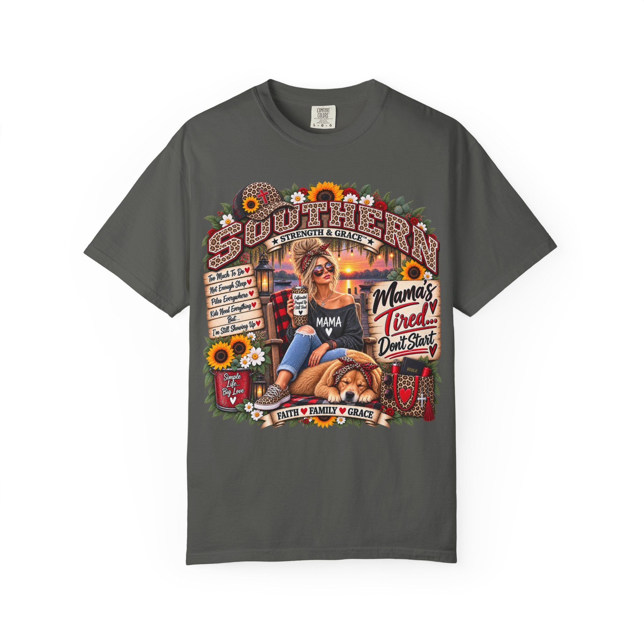 Southern Mama T‑Shirt — "Mama's Tired" Vintage Country Graphic Tee