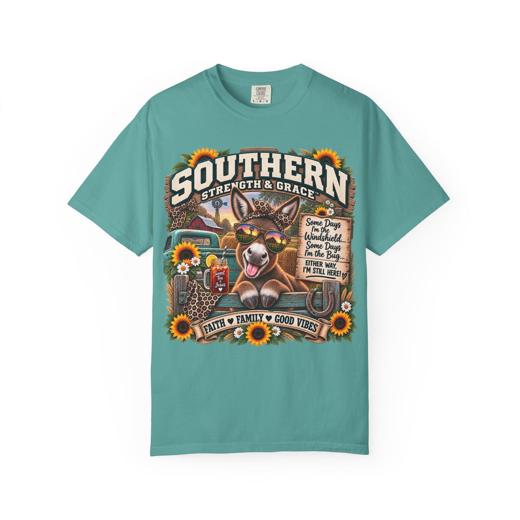 Southern Strength & Grace T-Shirt — Faith, Family & Good Vibes Graphic Tee