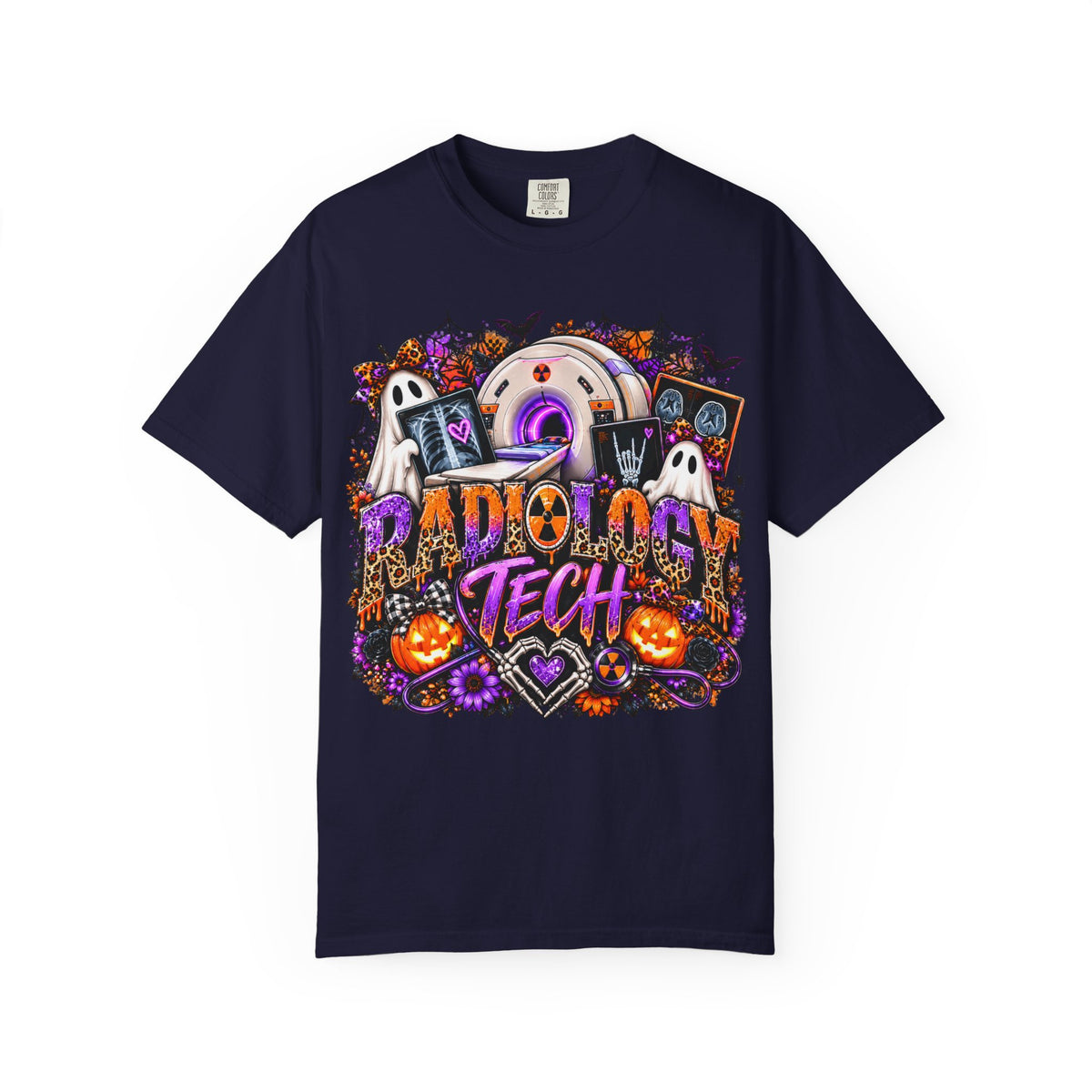 Radiology Tech Halloween T-Shirt – Spooky X-Ray Ghosts & Pumpkins