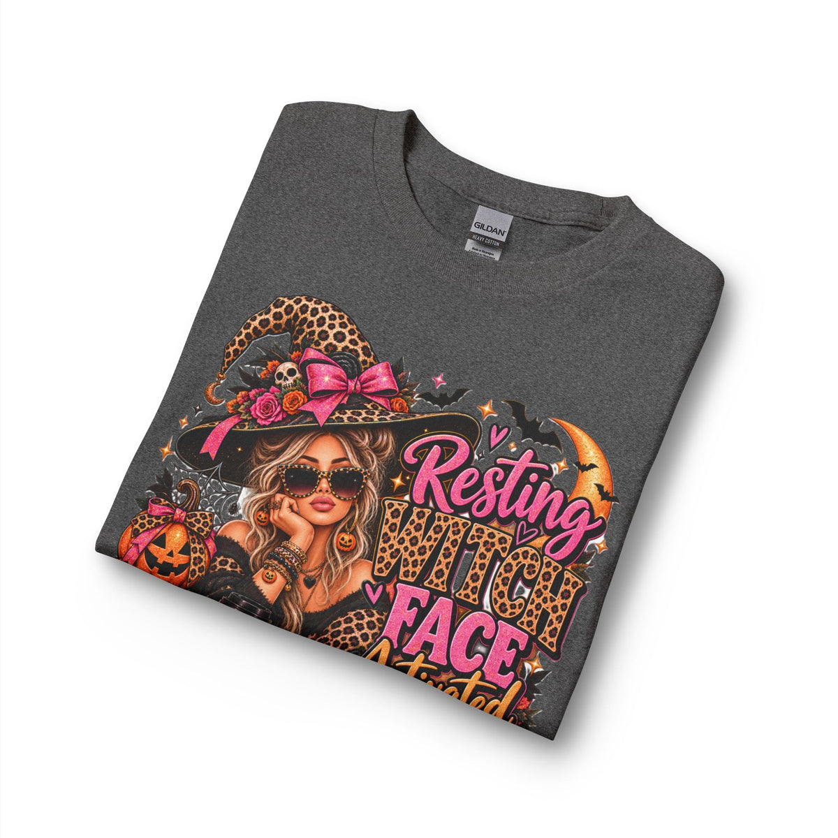 Resting Witch Face Activated | Glam Witch Halloween Long Sleeve Tee