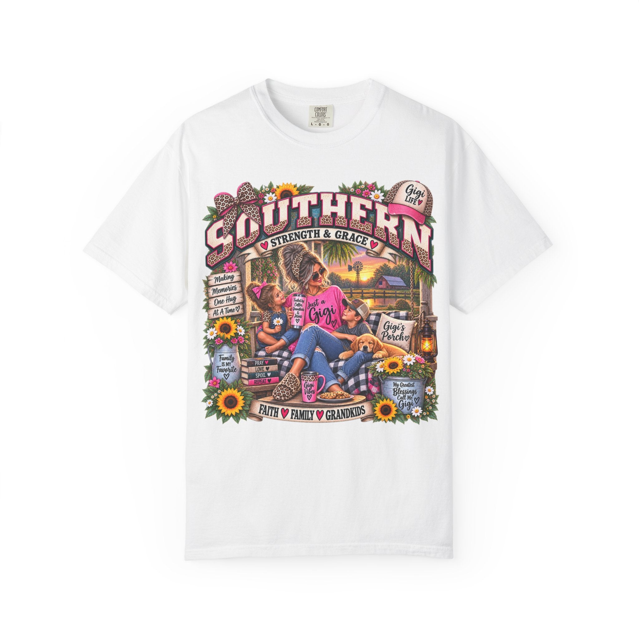 Southern Grandma T-Shirt — "Strength & Grace" Retro Country Graphic Tee