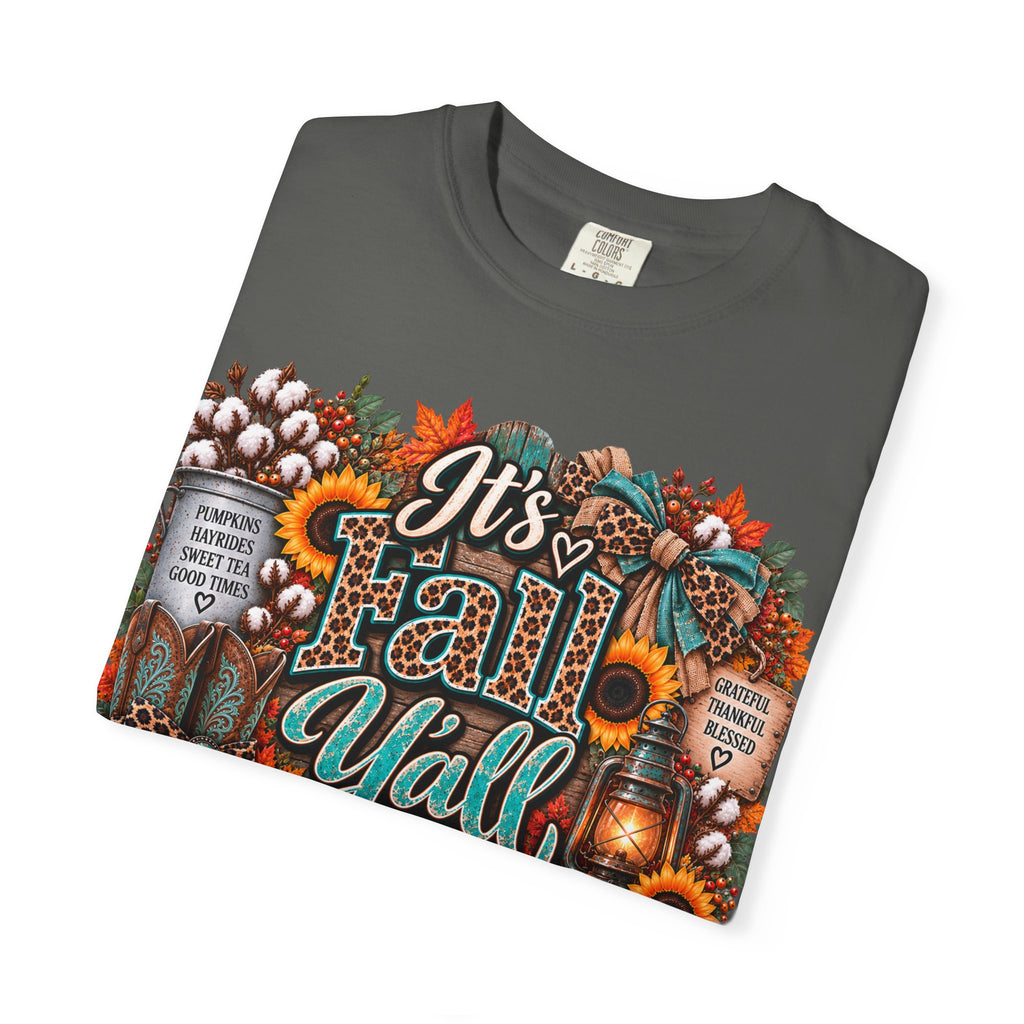 Fall Y’all Shirt – Southern Pumpkin & Sunflower Tee