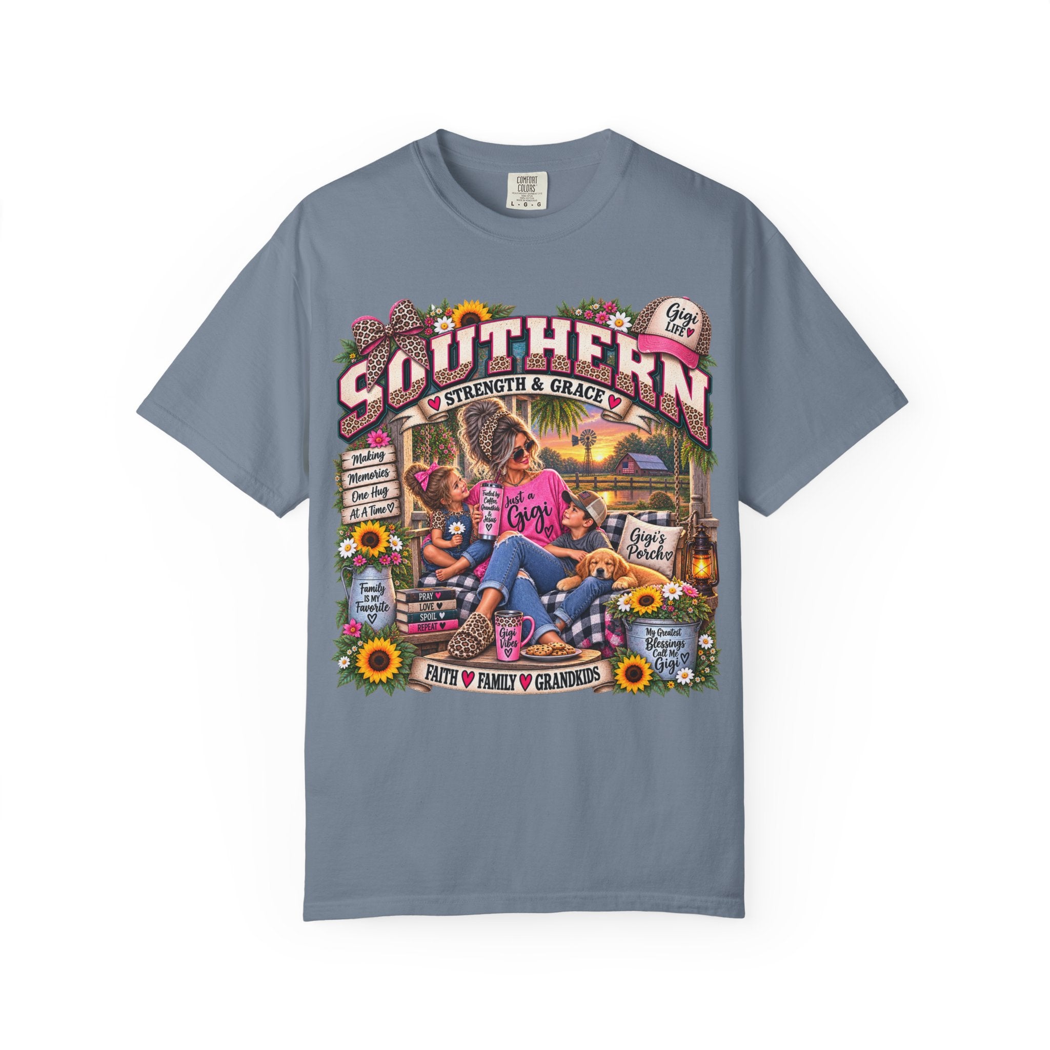 Southern Grandma T-Shirt — "Strength & Grace" Retro Country Graphic Tee