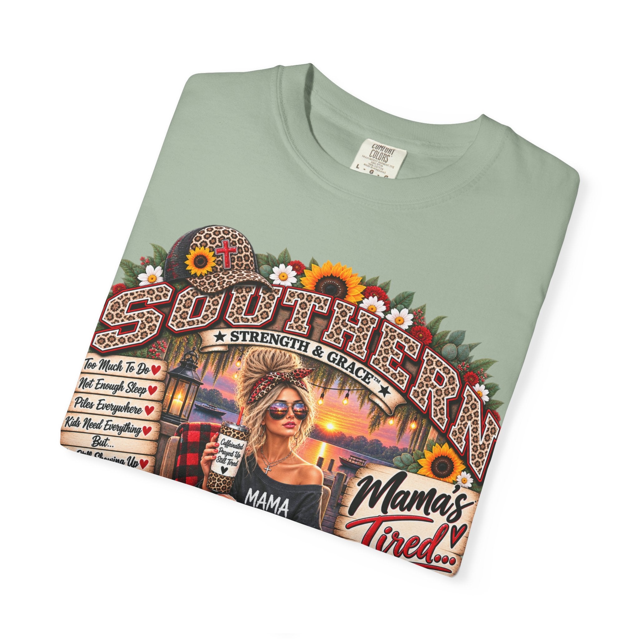 Southern Mama T‑Shirt — "Mama's Tired" Vintage Country Graphic Tee
