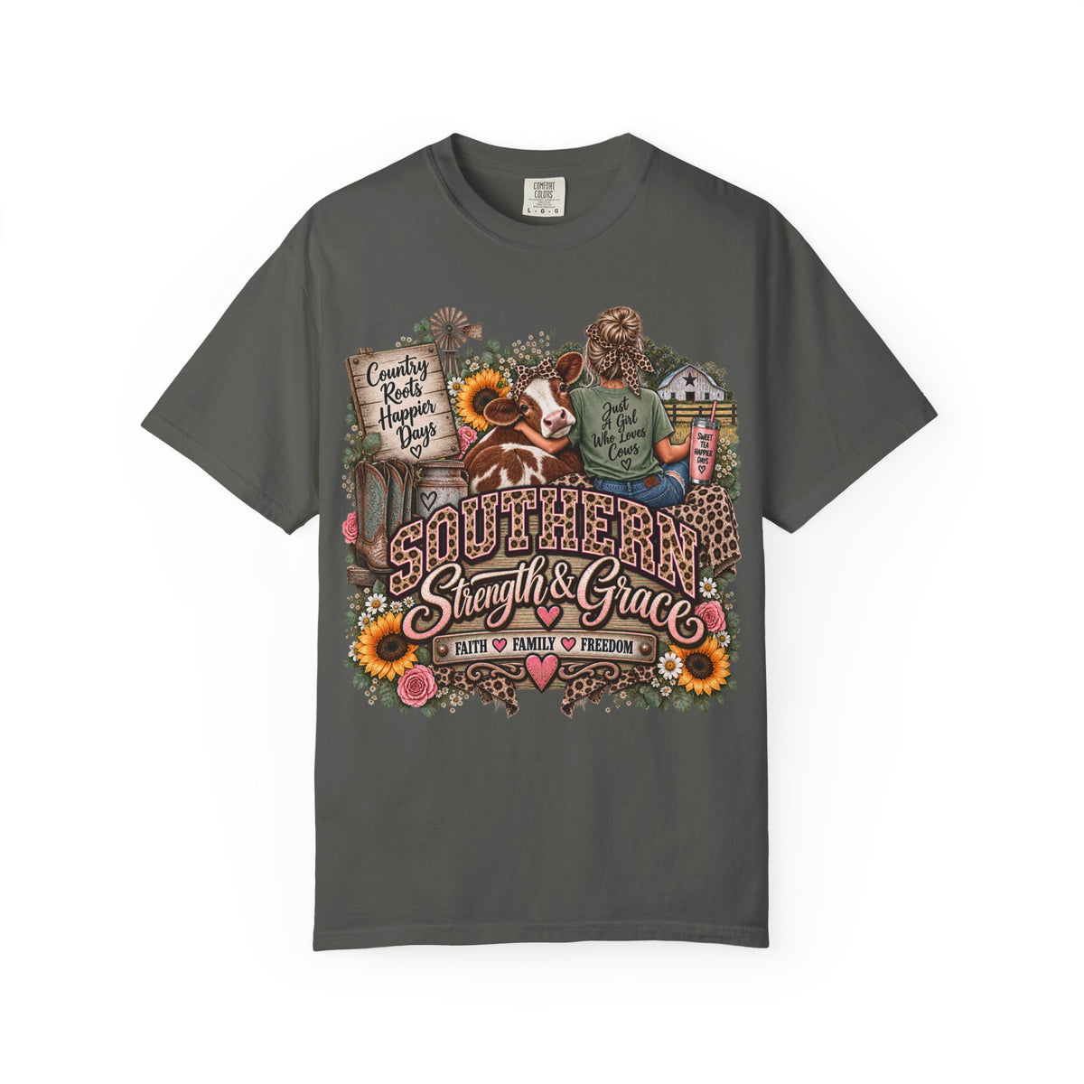 Southern Strength & Grace T-Shirt — Just a Girl Who Loves Chaos