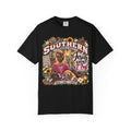 Southern Faith T-Shirt — "Jesus Knows I Try" Graphic Tee with Sunflowers & Family Vibe