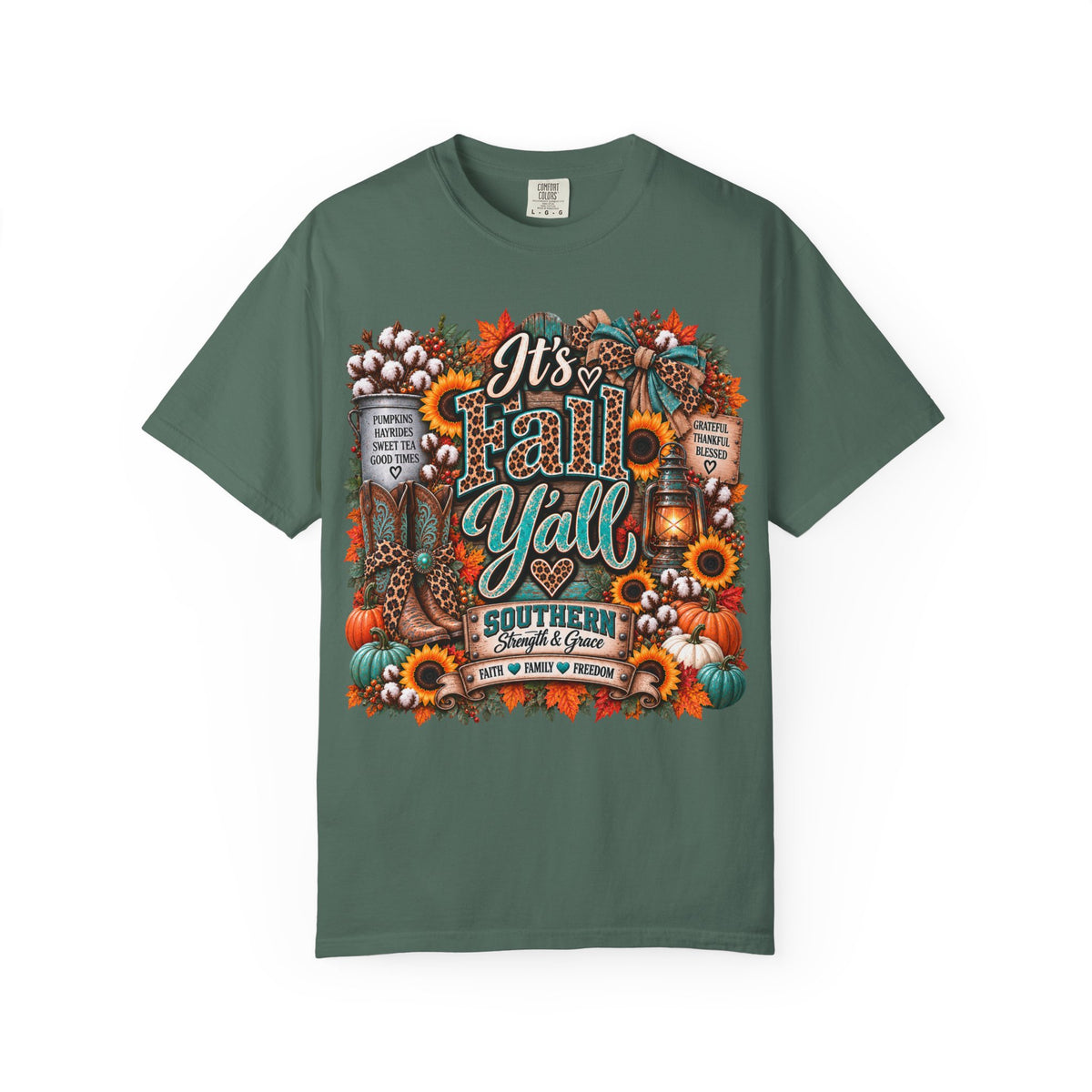 Fall Y’all Shirt – Southern Pumpkin & Sunflower Tee