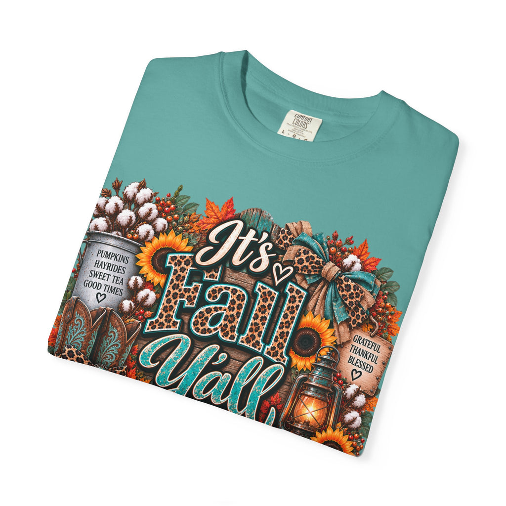 Fall Y’all Shirt – Southern Pumpkin & Sunflower Tee