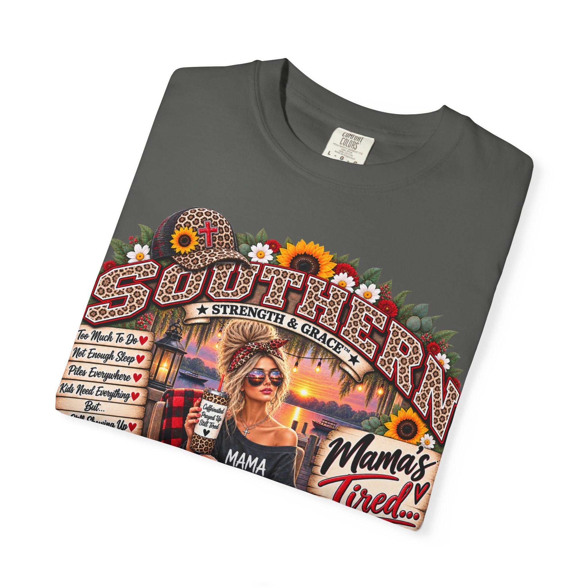 Southern Mama T‑Shirt — "Mama's Tired" Vintage Country Graphic Tee