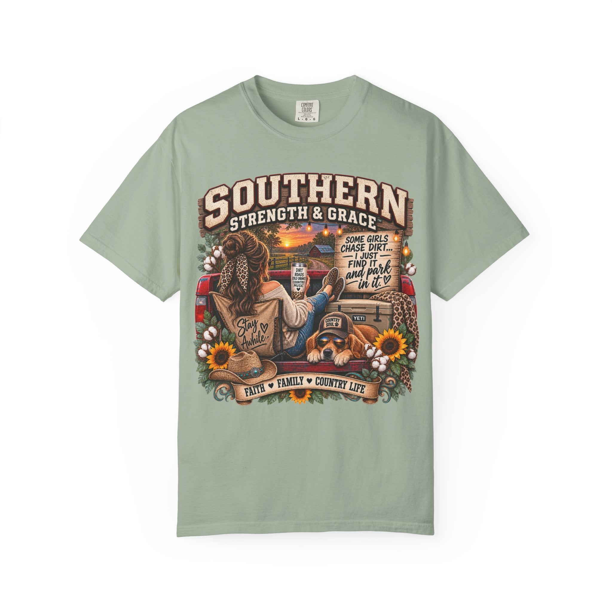 Southern Strength & Grace T-Shirt — Country Life, Family & Faith Graphic Tee