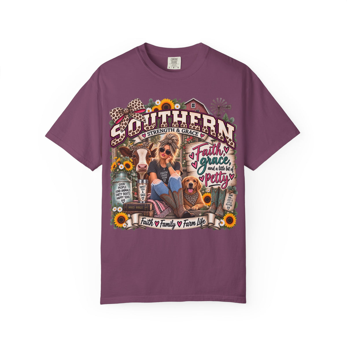Southern Roots T-Shirt — Faith, Family & Farm Life Graphic Tee
