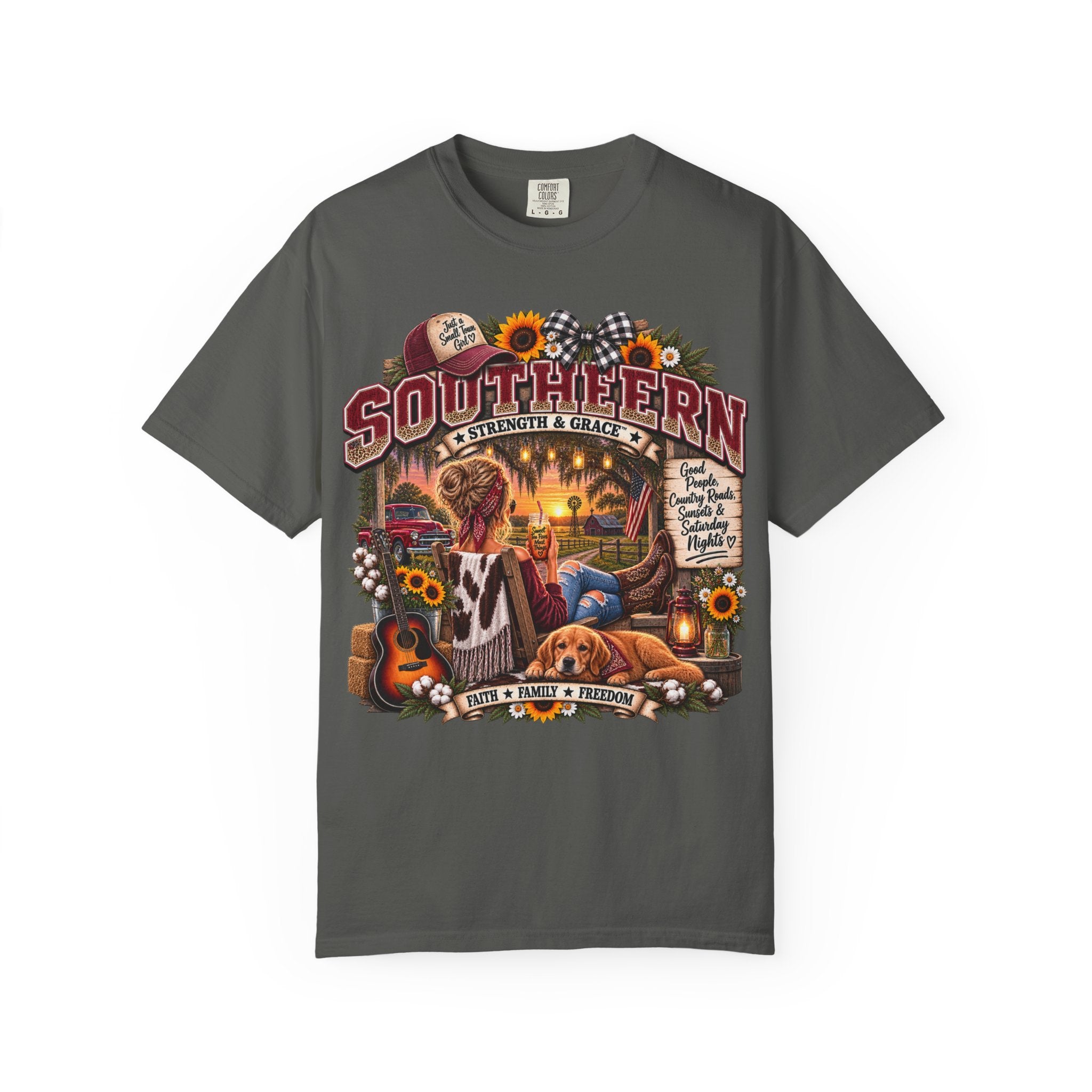 Southern Comfort Vintage T-Shirt — "Southern Strength & Grace" Graphic Tee
