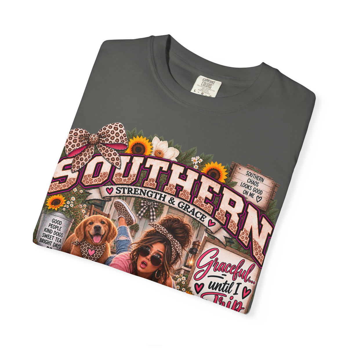 Southern Dogs Graphic T-Shirt — Graceful... Until I Trip