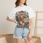 Southern Chicken Farmhouse T-Shirt — "Maybe Swearing, Maybe Hope" Graphic