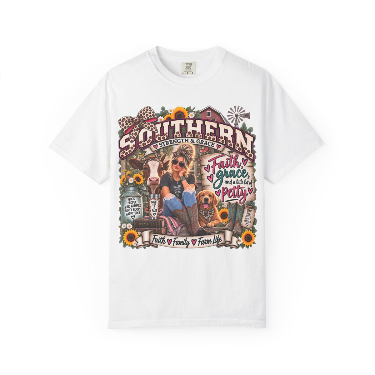 Southern Roots T-Shirt — Faith, Family & Farm Life Graphic Tee
