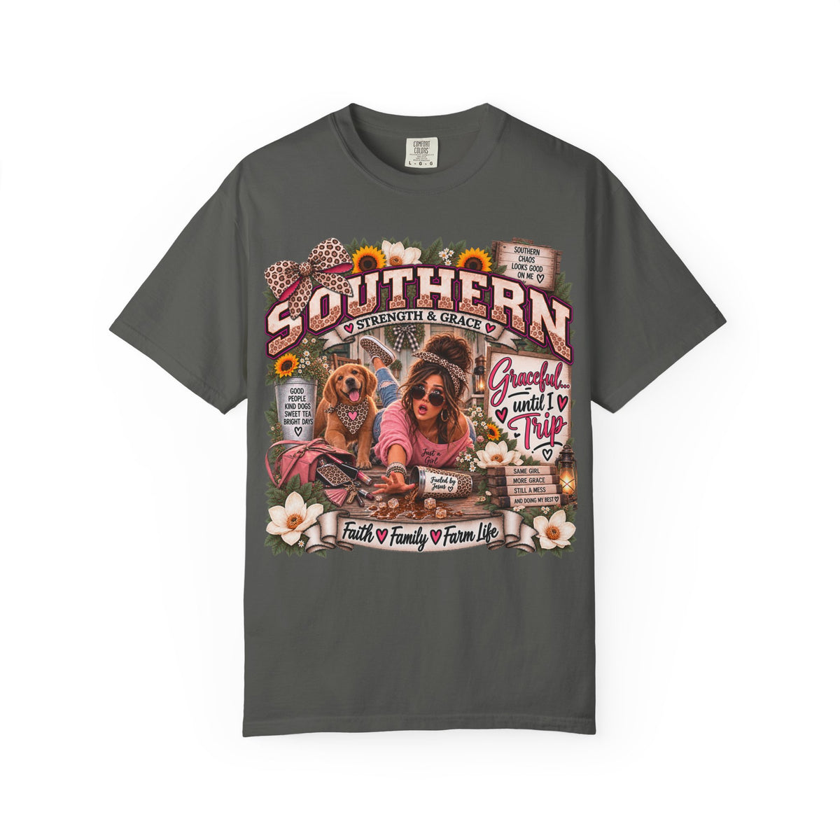 Southern Dogs Graphic T-Shirt — Graceful... Until I Trip