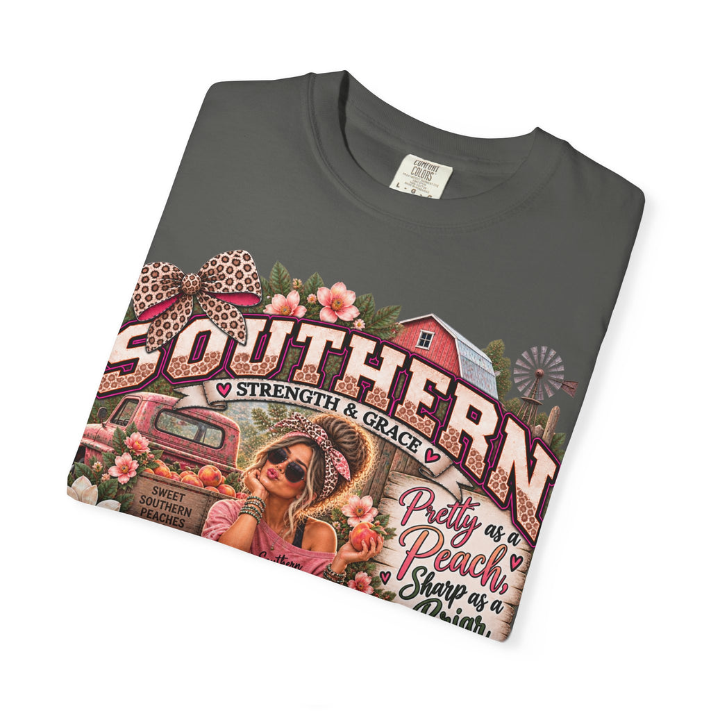 Southern Roots Graphic T-Shirt — Pretty as a Peach, Sharp as a Briar
