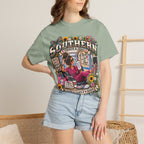 Southern Nurse T-Shirt — "Faith Family Nursing" Vintage Floral Graphic