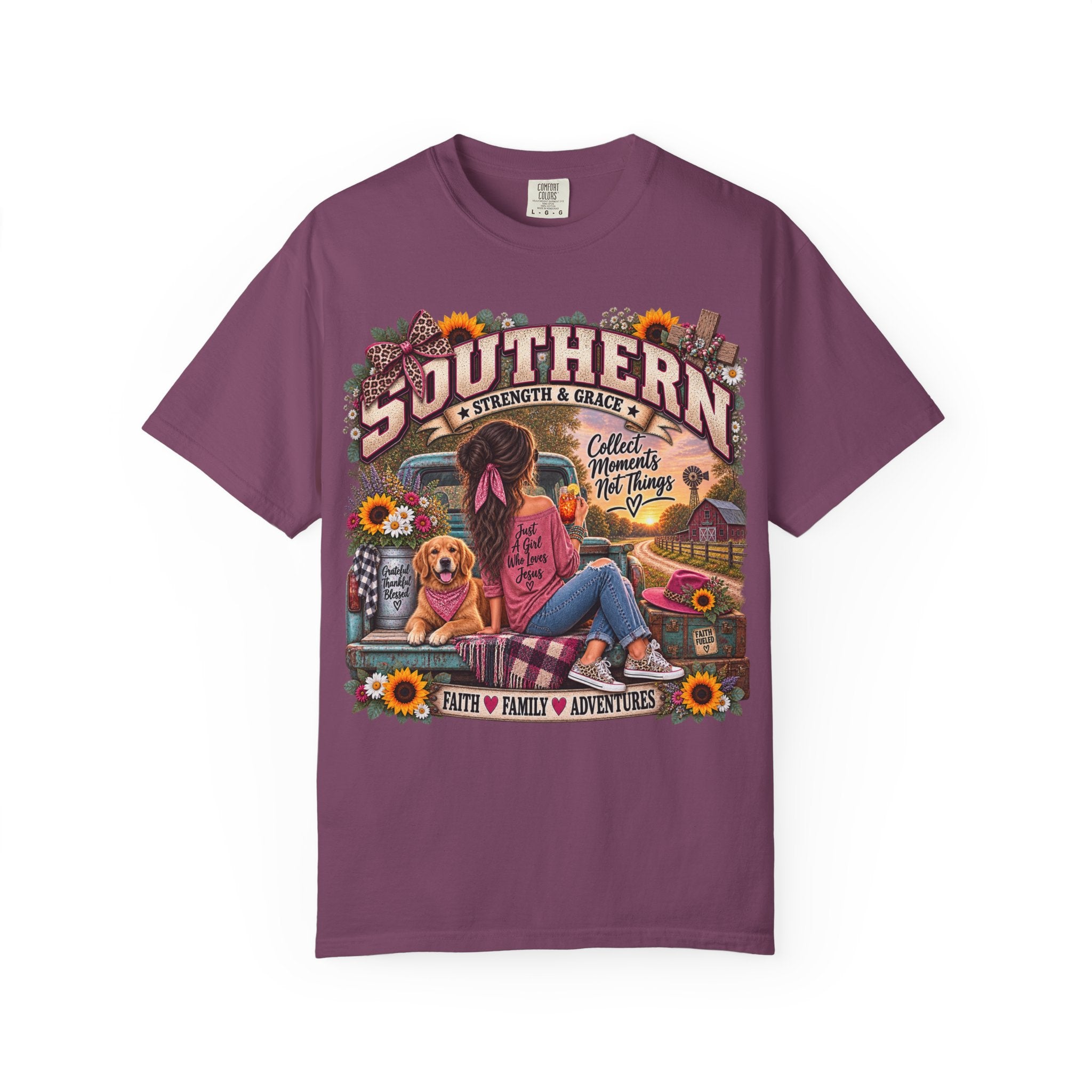 Southern Roots T‑Shirt – "Collect Memories Not Things" Graphic Tee