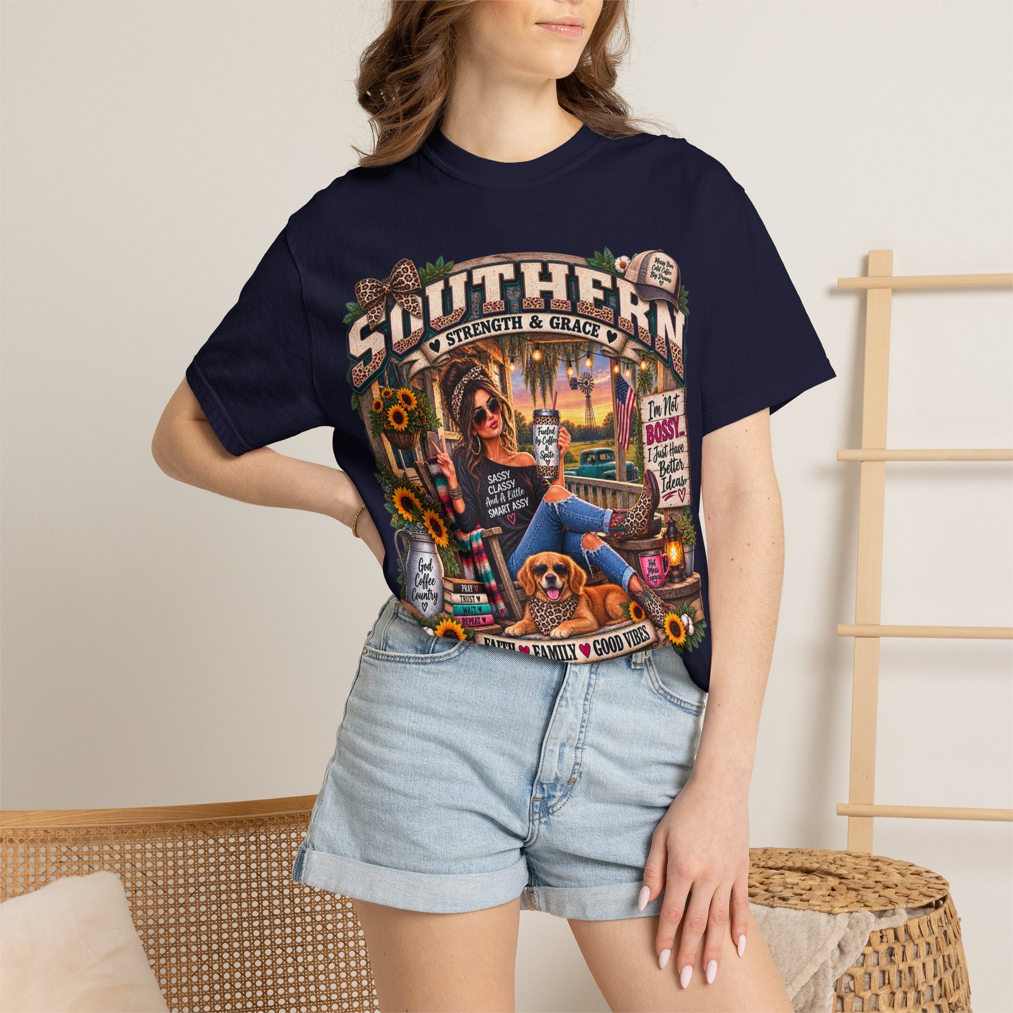 Southern Pride T-Shirt — "Southern Strength & Grace" Graphic Tee